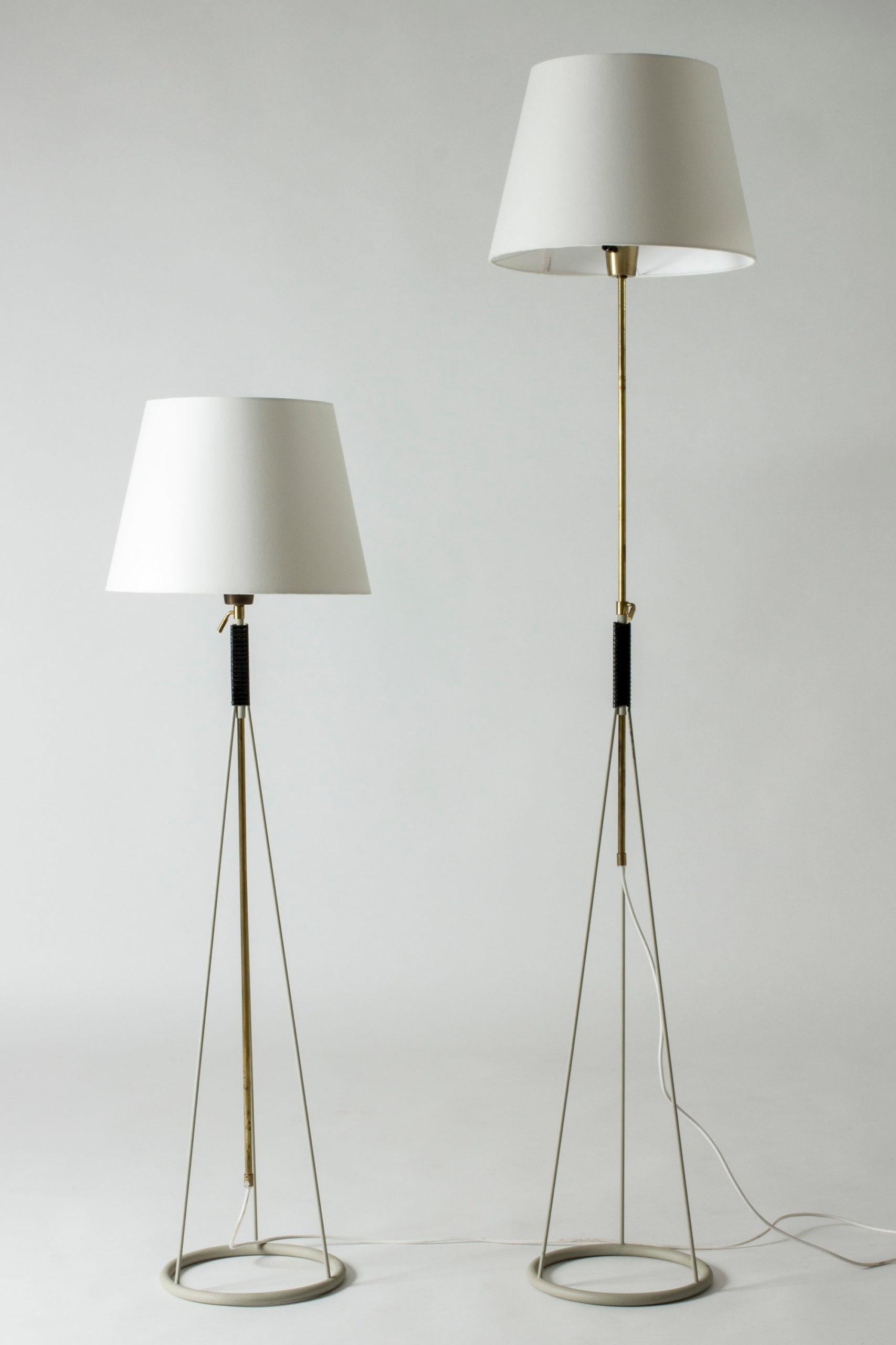 Pair of floor lamps by Eje Ahlgren for Luco, design 1950's In Good Condition For Sale In PARIS, FR