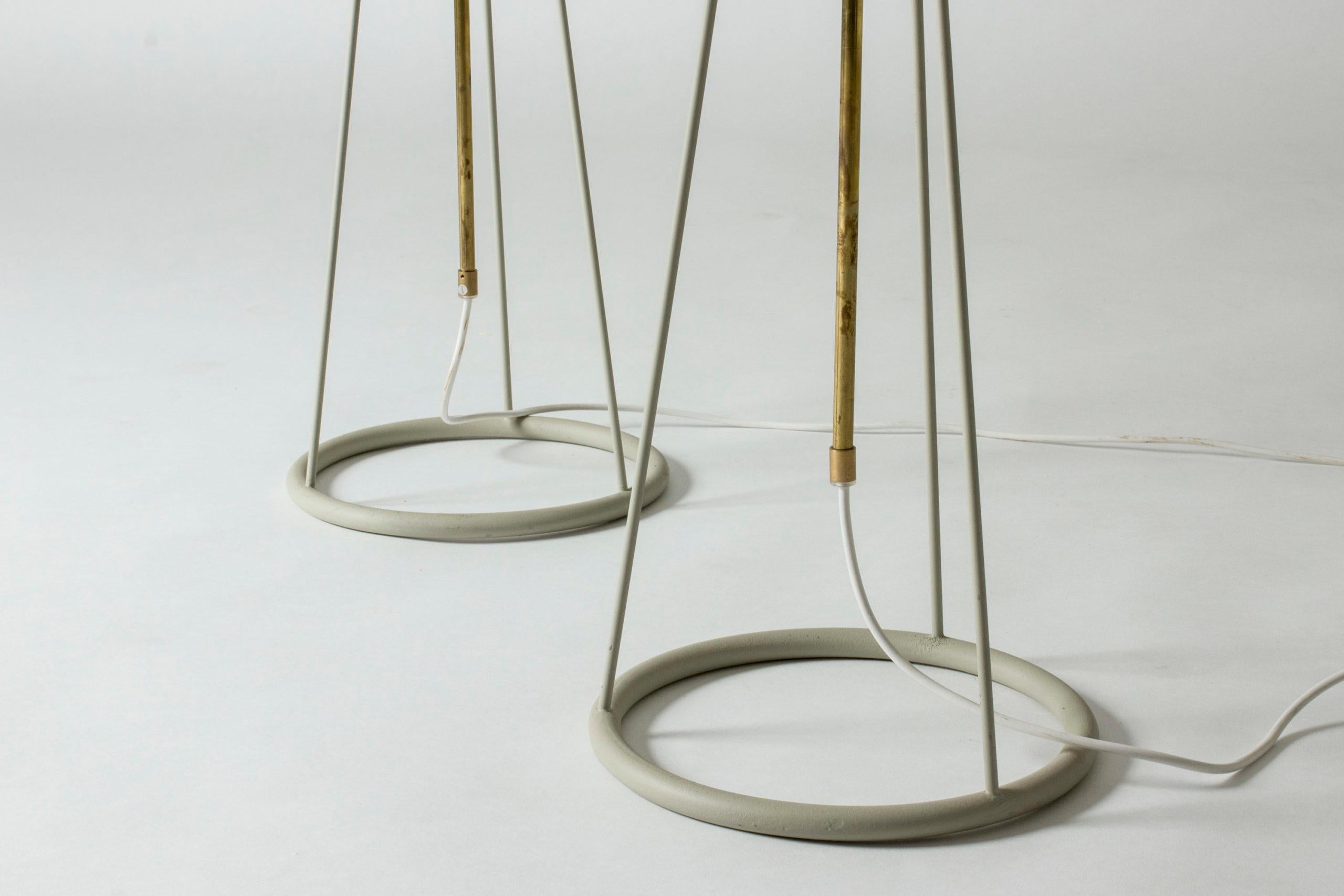 20th Century Pair of floor lamps by Eje Ahlgren for Luco, design 1950's For Sale
