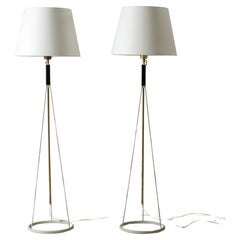 Paar Stehlampen von Eje Ahlgren für Luco, Design 1950er Jahre