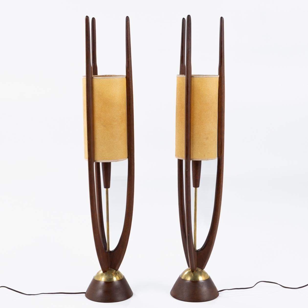 20th Century Pair of floor lamps by John Keal For Sale