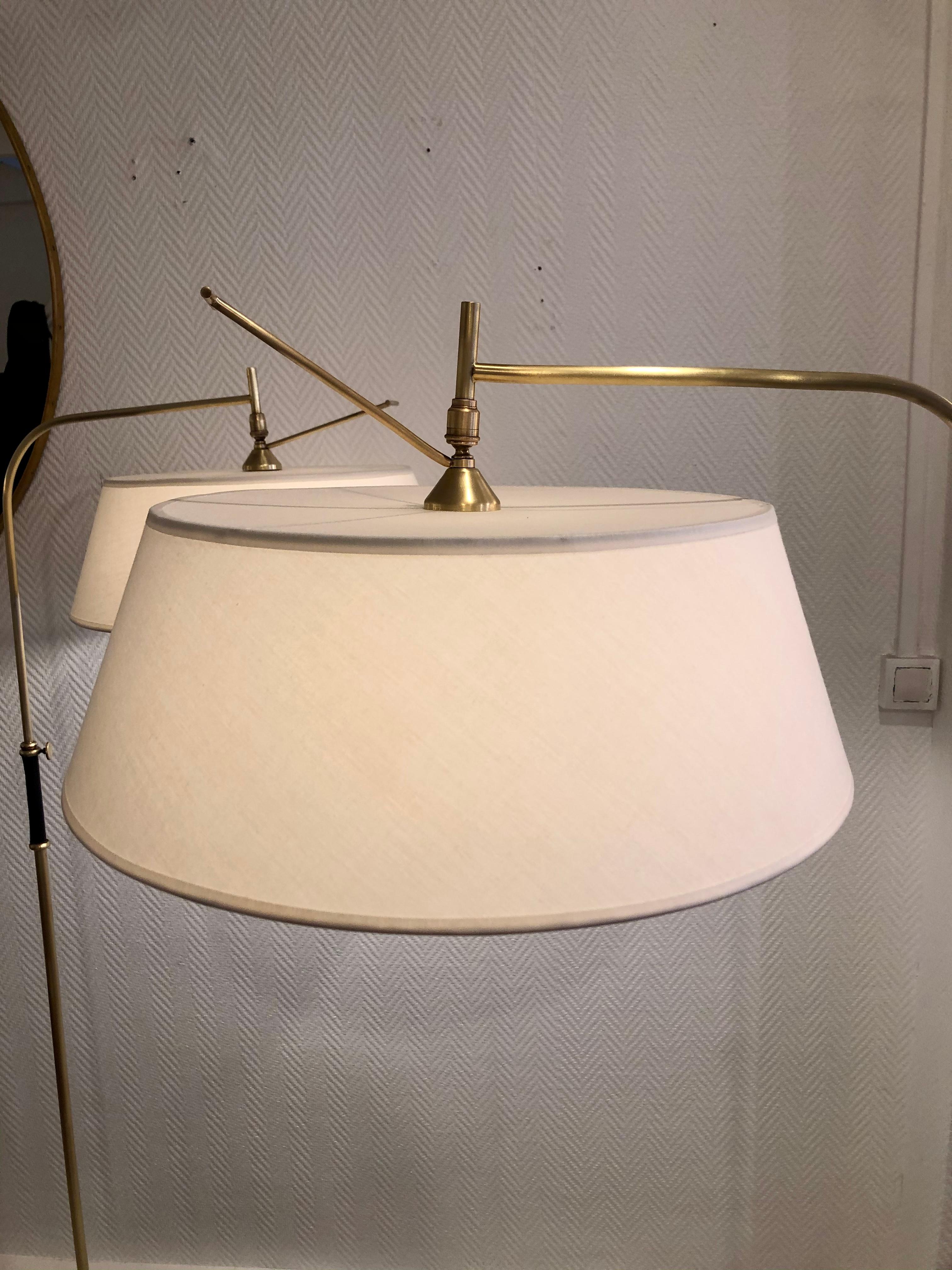 Pair of floor lamps by Lunel
from 1950
Brass, perfect condition.
 
