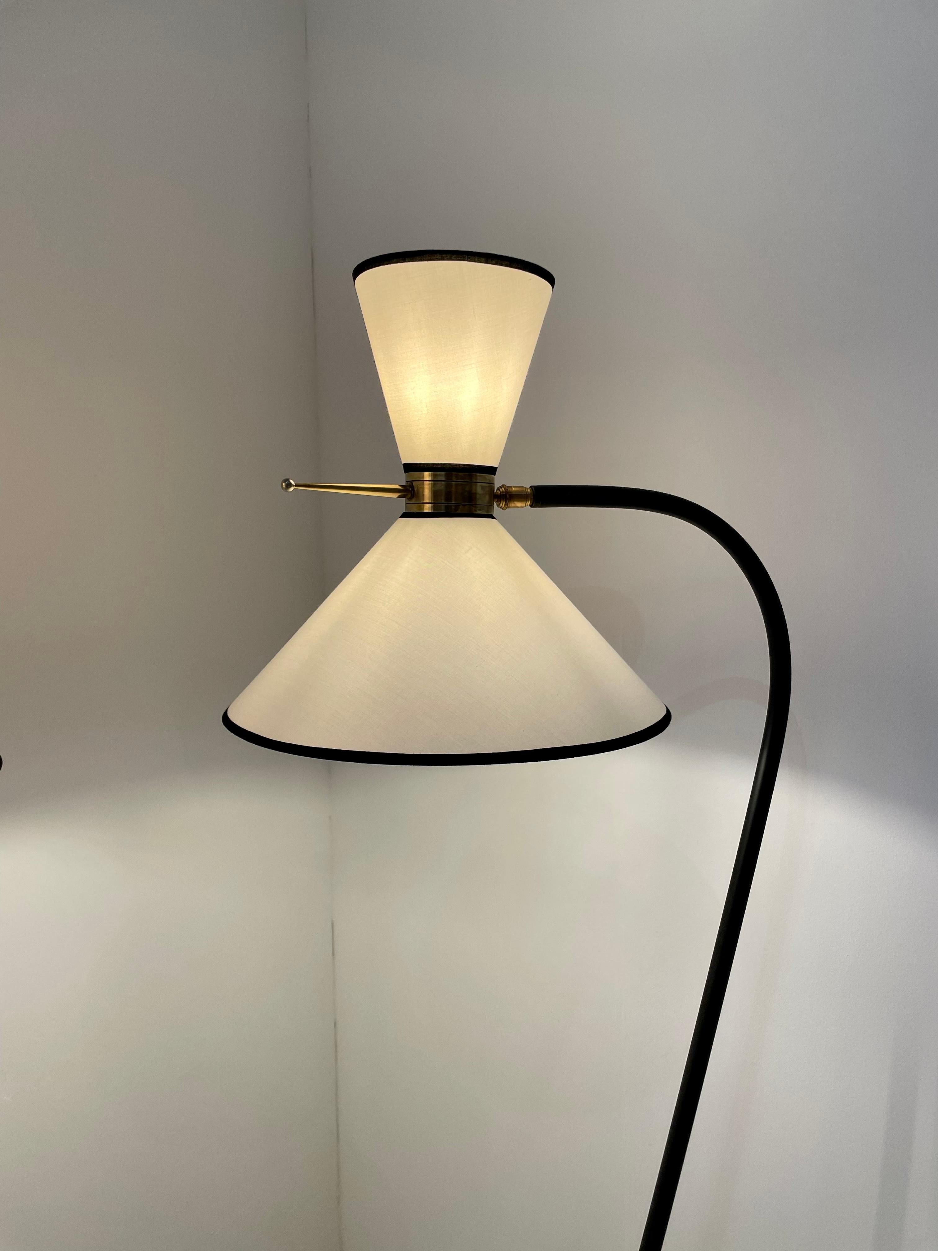 Pair of Floor Lamps by Lunel For Sale 5