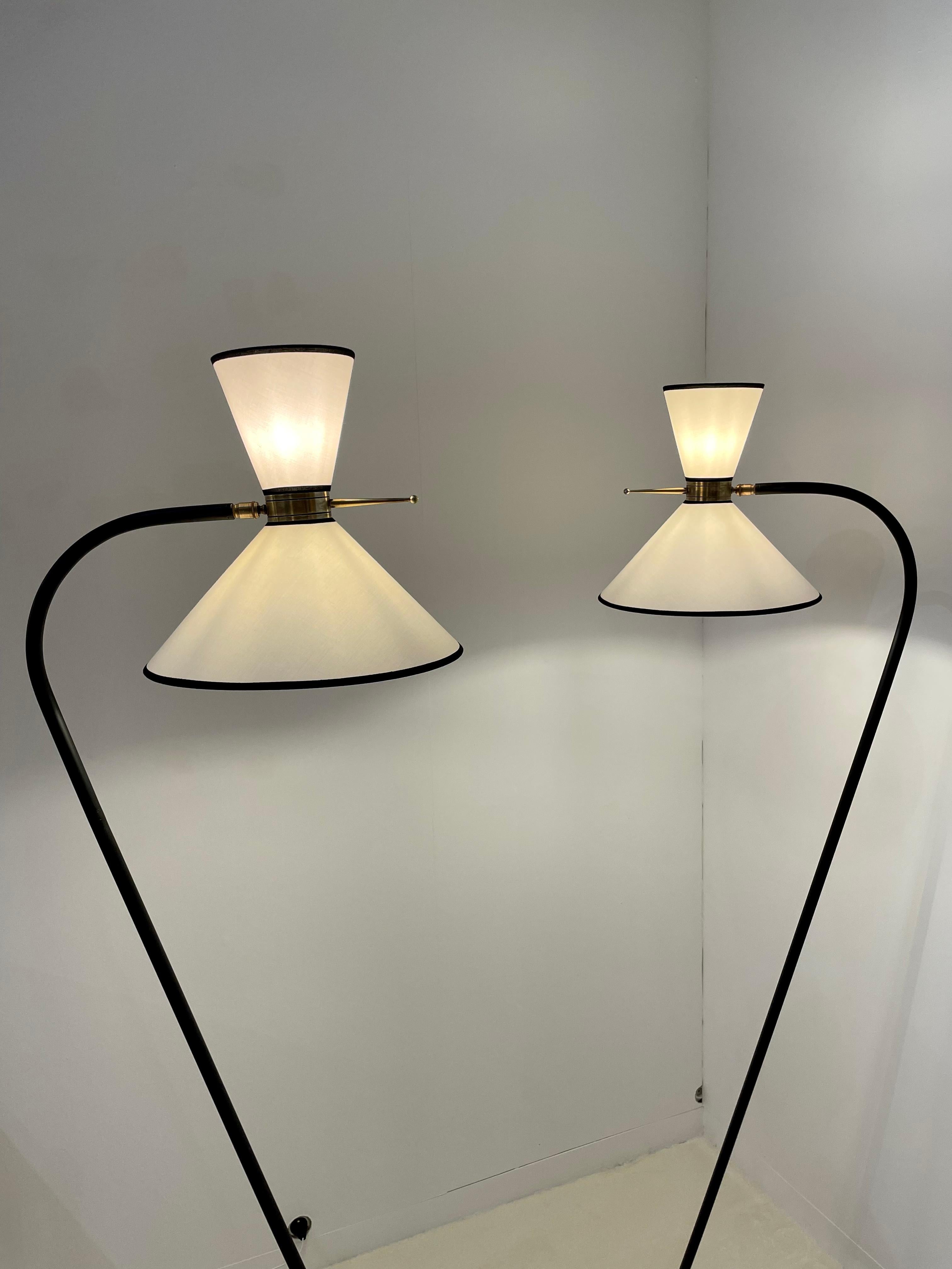 Pair of Floor Lamps by Lunel For Sale 7