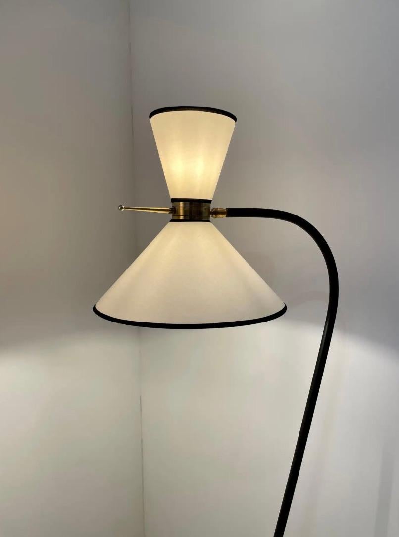 Mid-Century Modern Paire de lampadaires de Lunel en vente