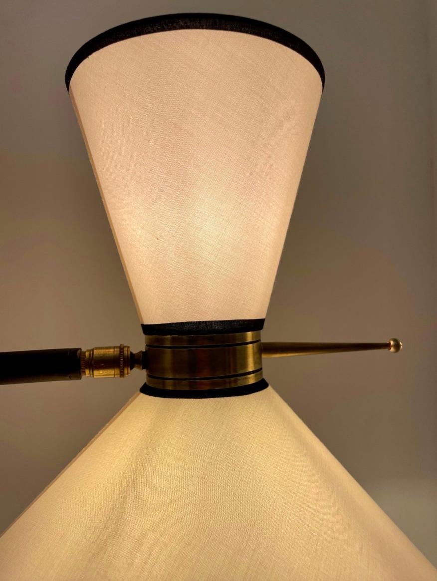 Paire de lampadaires de Lunel Bon état - En vente à Saint-Ouen, FR