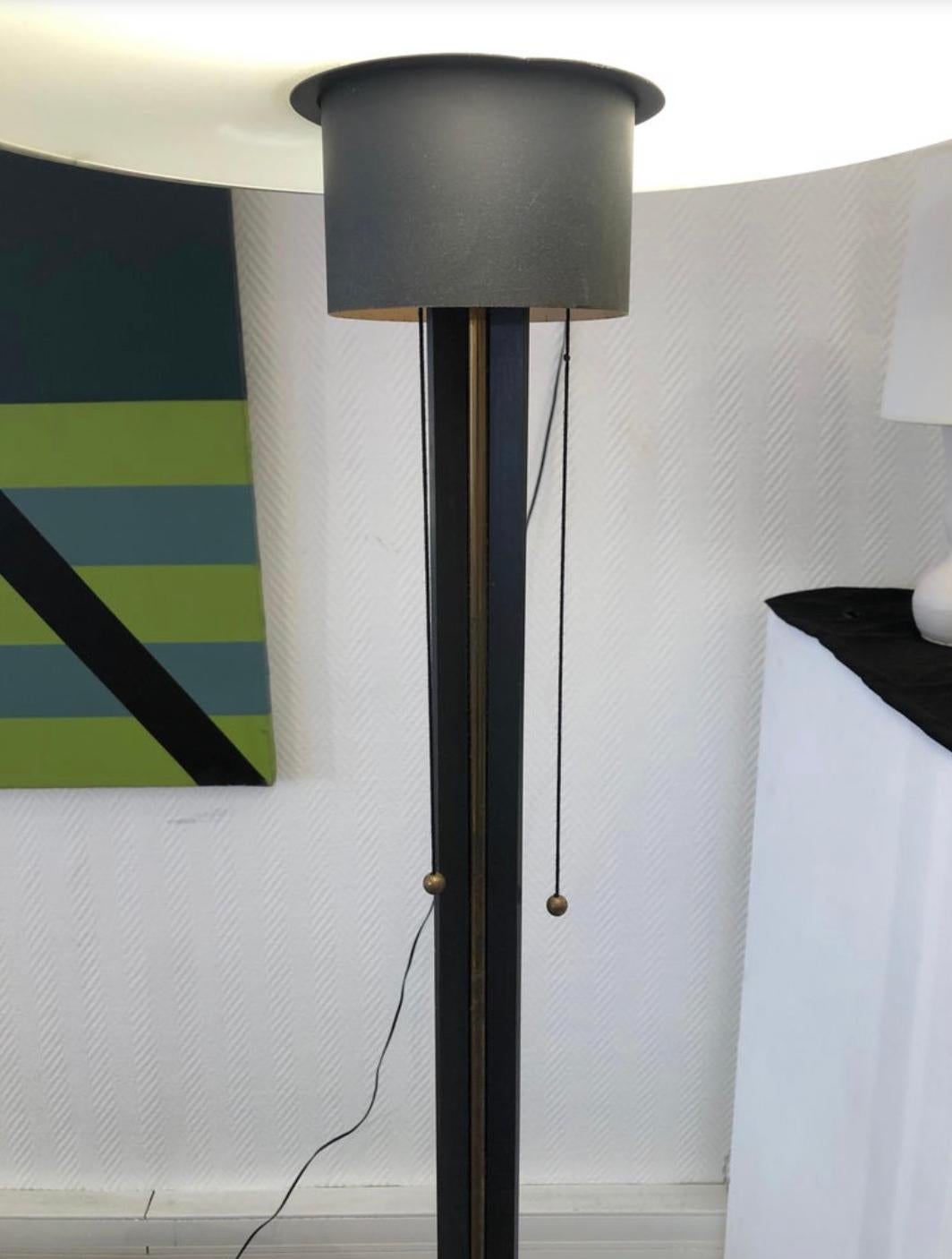 French Pair of Floor Lamps by Maison Arlus, 1950 For Sale