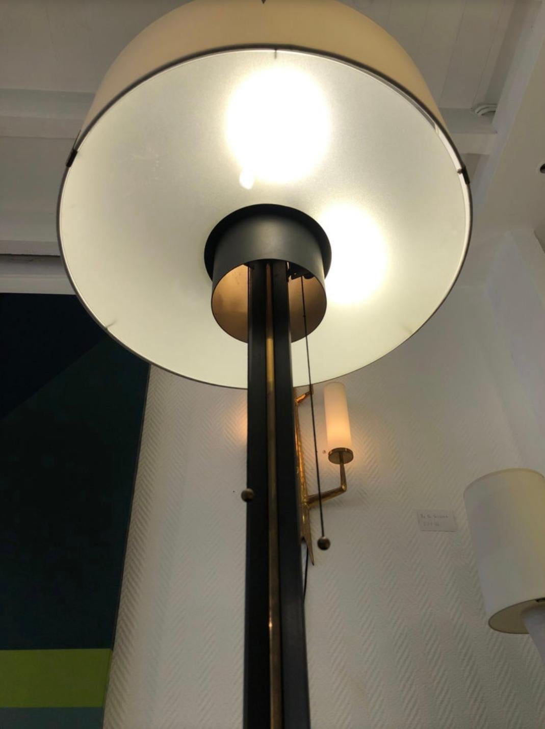 20ième siècle Paire de lampadaires de la Maison Arlus, 1950 en vente