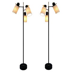 Pair of Floor Lamps by Maison Lunel, 1950