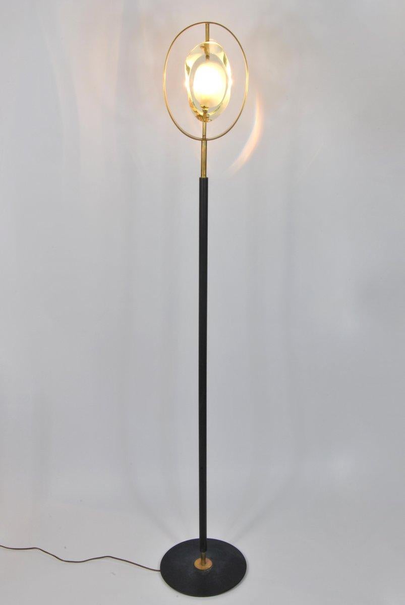 Pair of Max Ingrand Floor Lamps for Fontana Arte Model 2020, Italy, 1961 For Sale 8
