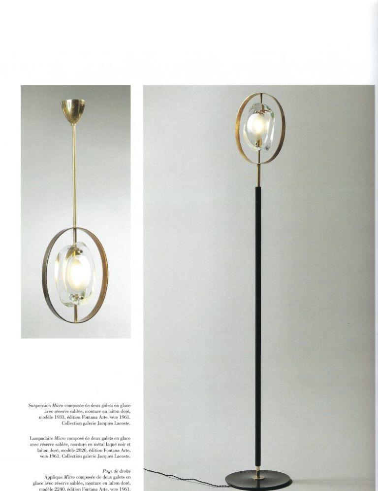Mid-20th Century Pair of Floor Lamps by Max Ingrand for Fontana Arte Model 2020, Italy, 1961