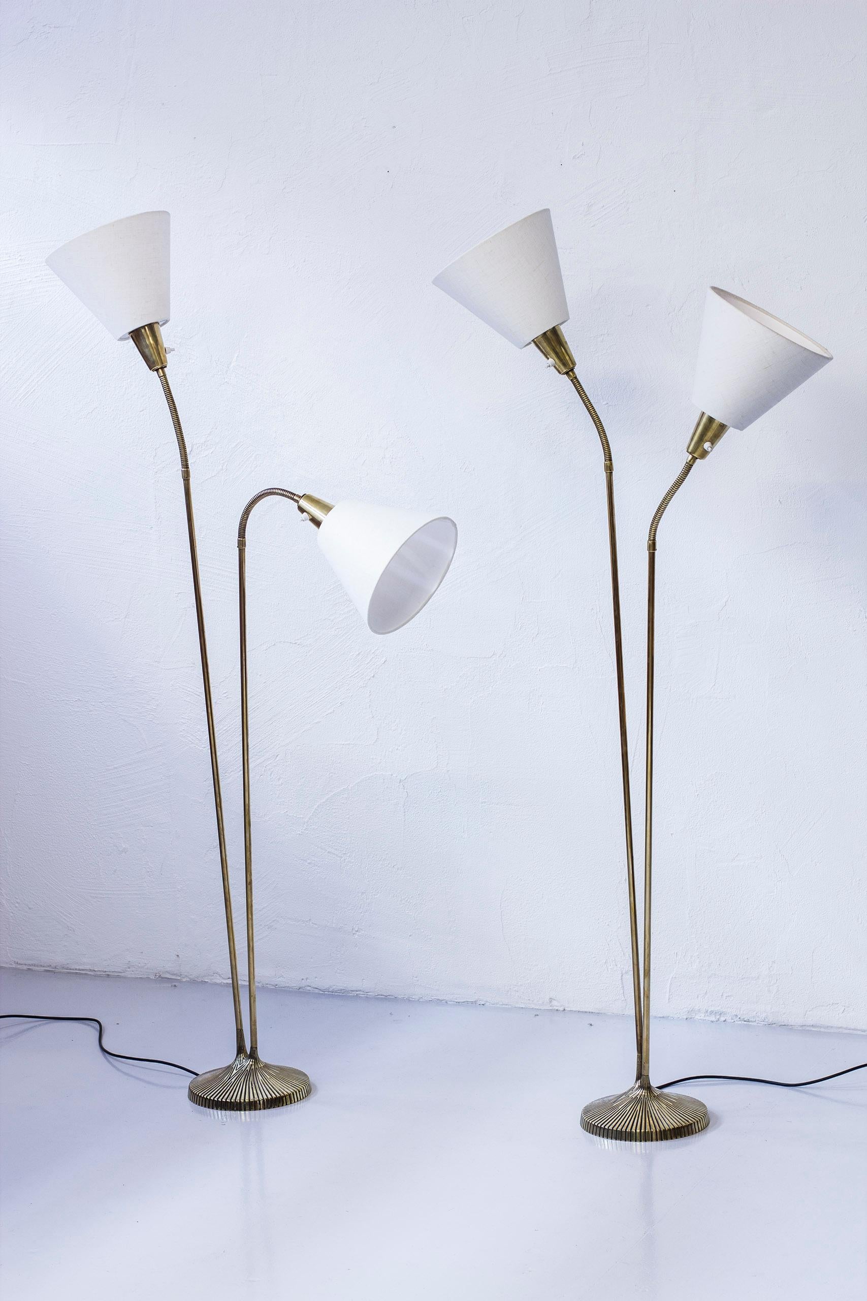 Pair of Floor Lamps by Sonja Katzin, ASEA, Sweden, 1950s 6