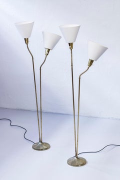 Pair of Floor Lamps by Sonja Katzin, ASEA, Sweden, 1950s