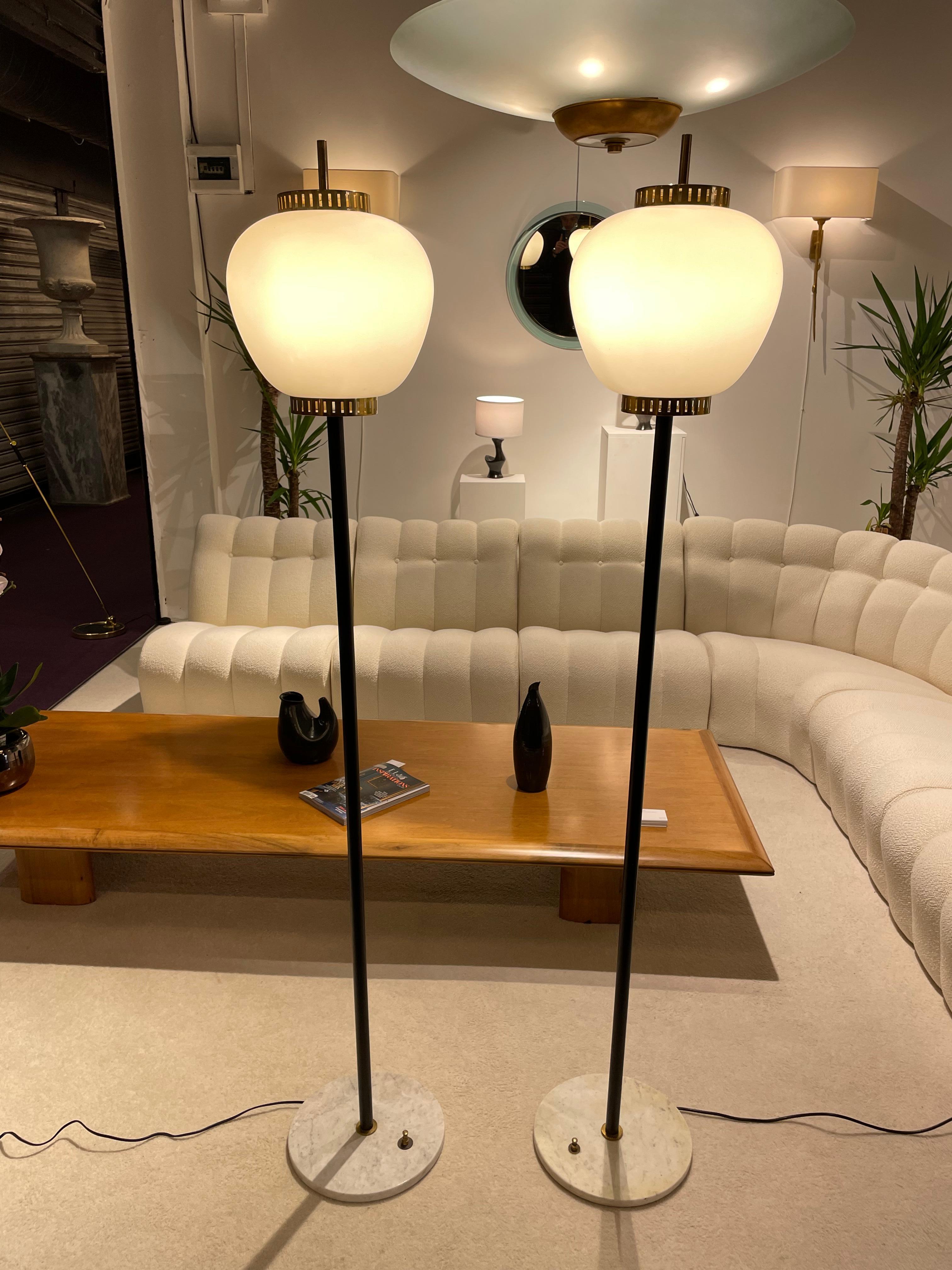 Pair of Floor Lamps by Stilnovo 4