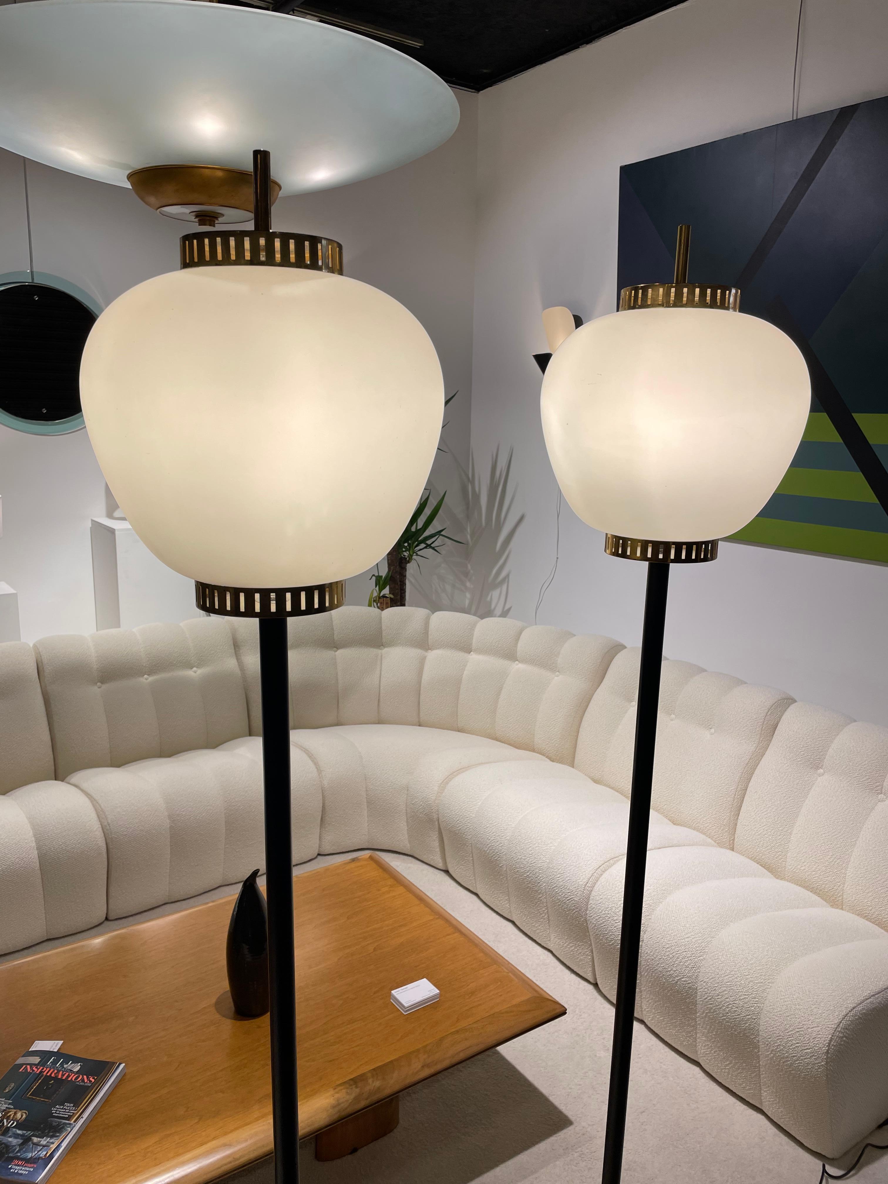 Pair of Floor Lamps by Stilnovo 5