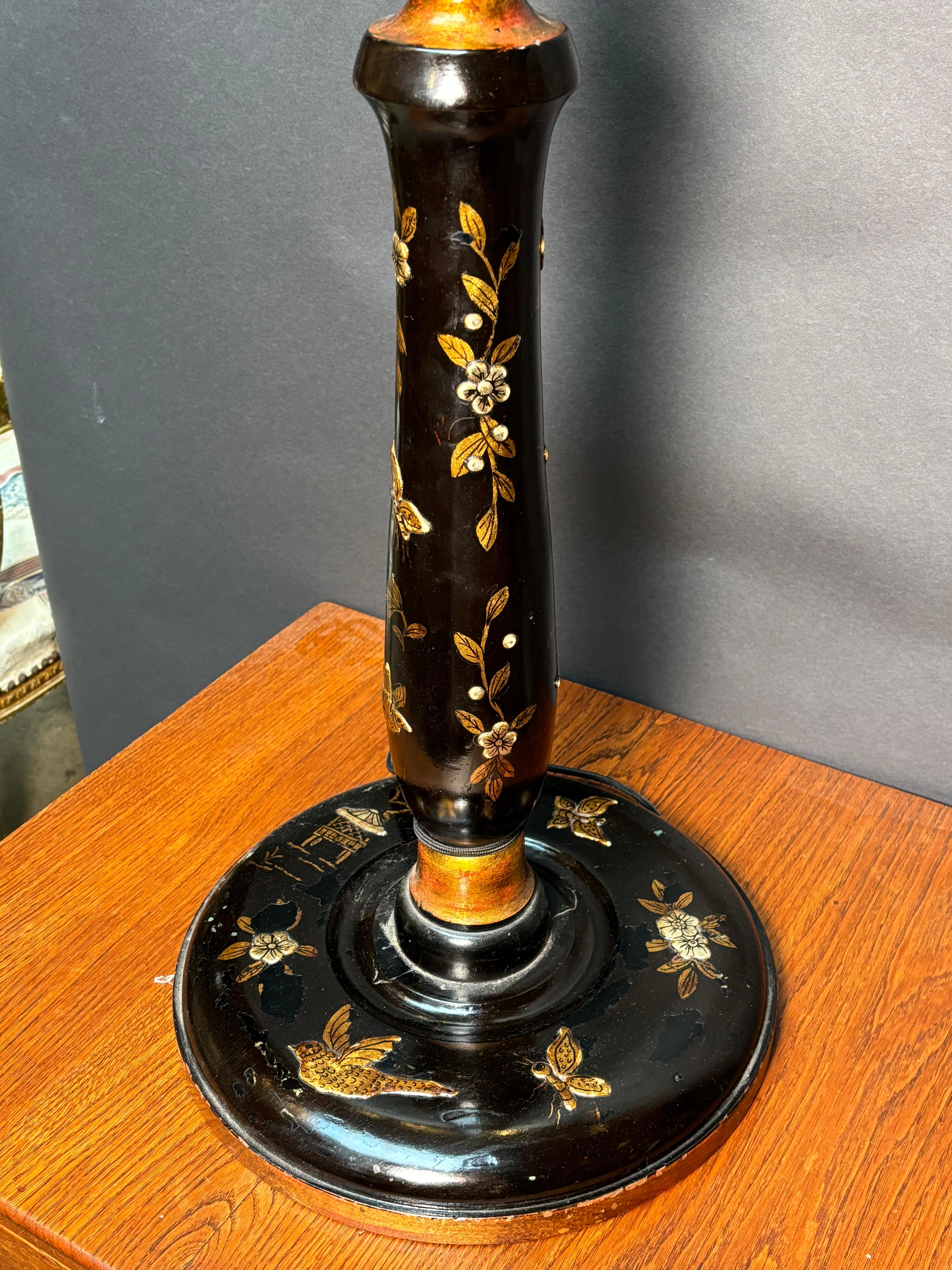 Pareja de Lámparas de Pie - Estilo Chinoiserie en venta 1