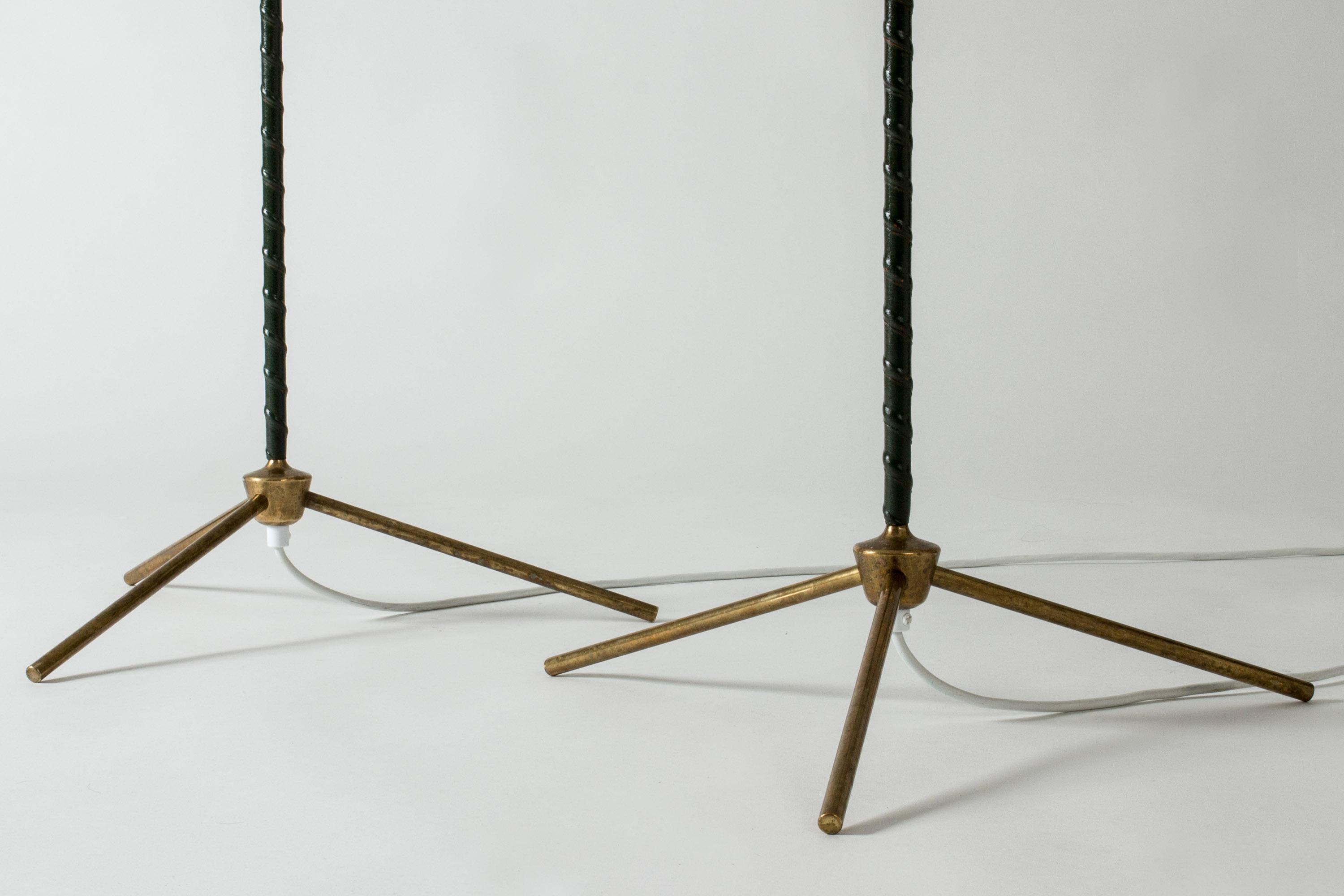 Swedish Pair of Floor Lamps from Bergboms, Sweden, 1960s For Sale
