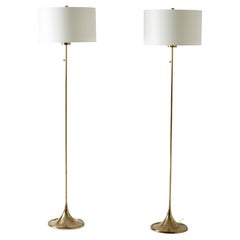 Pair of Floor Lamps from Bergboms, Sweden, 1960s