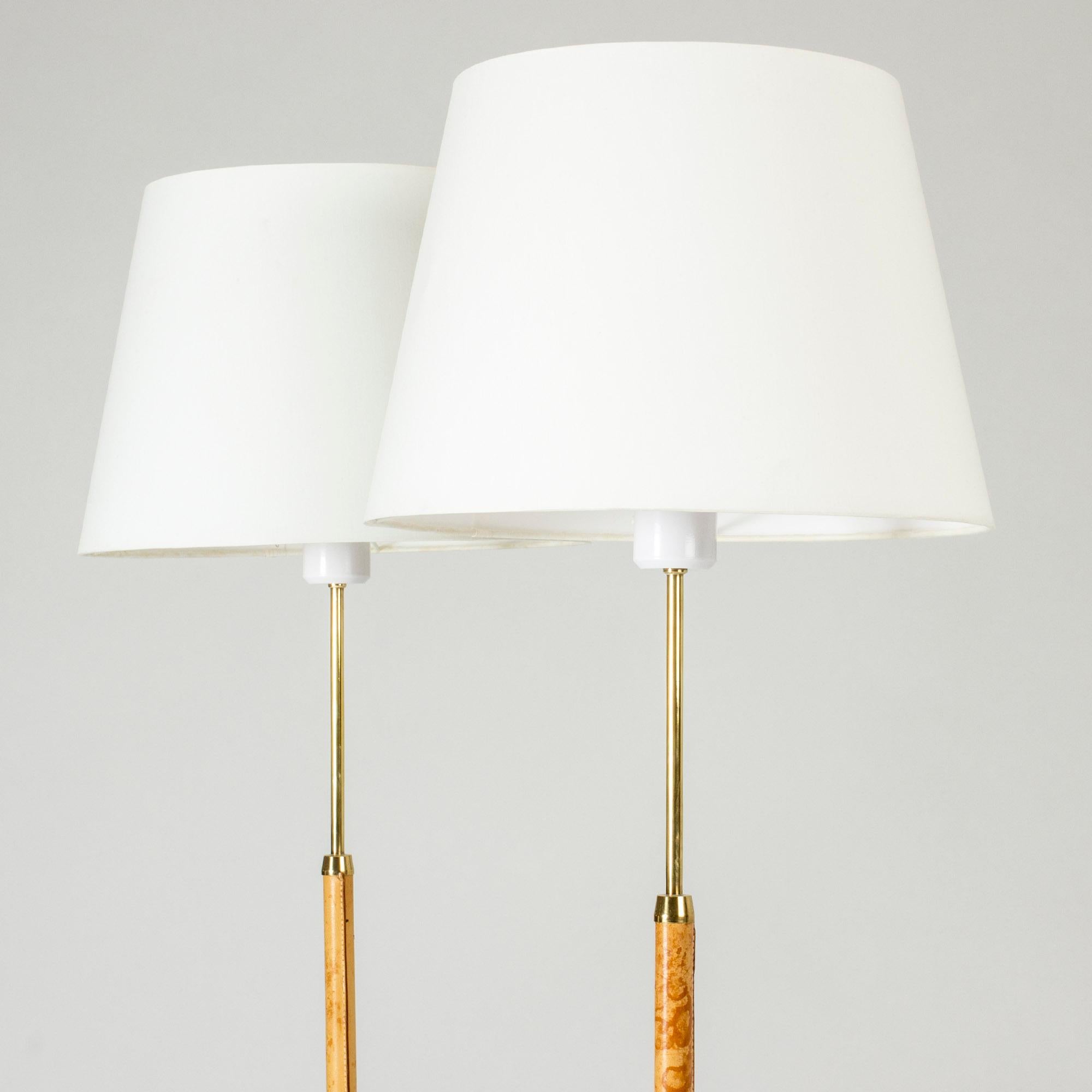 Swedish Pair of Floor Lamps from Falkenbergs Belysning, Sweden, 1950s