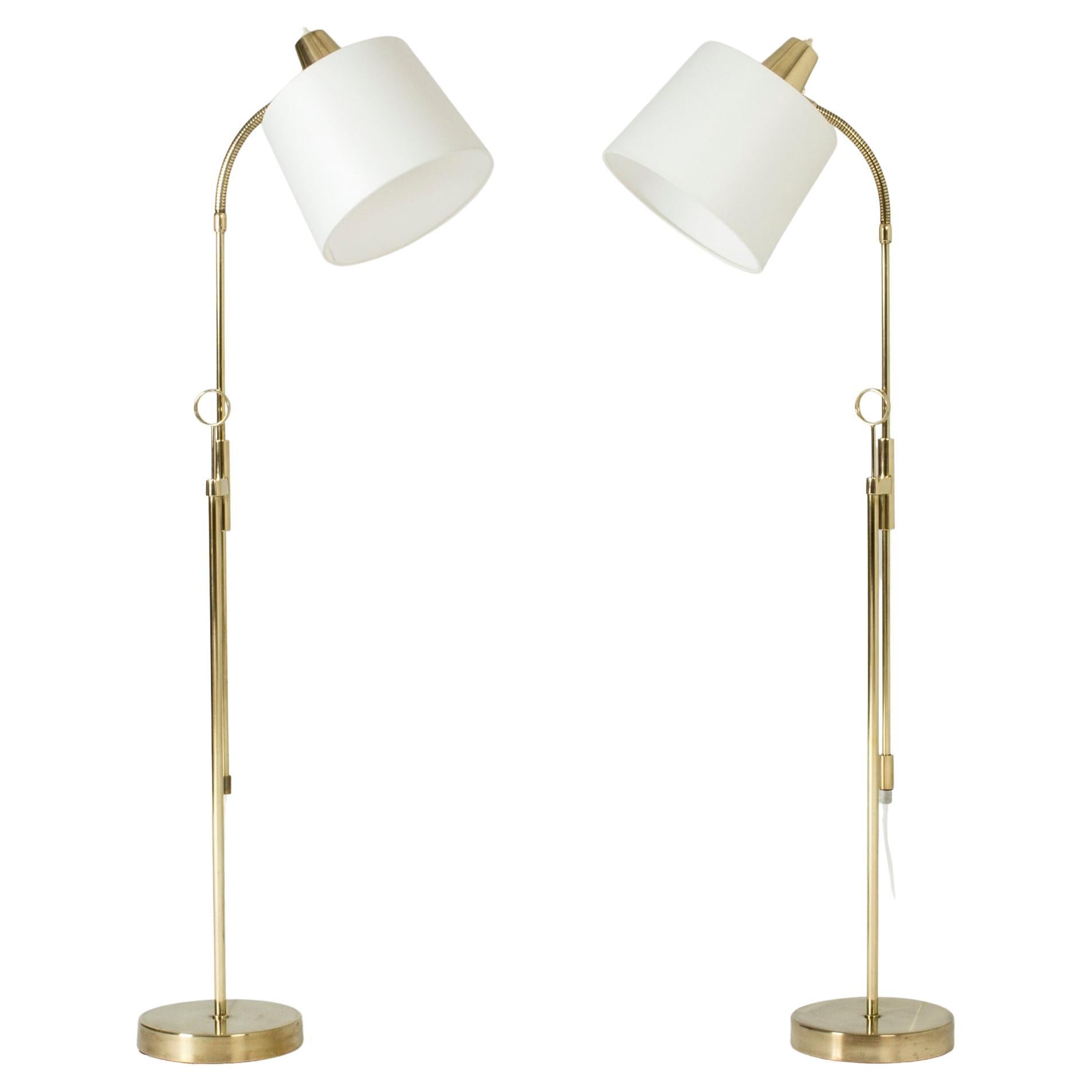Pair of Floor Lamps from Falkenbergs Belysning, Sweden, 1950s