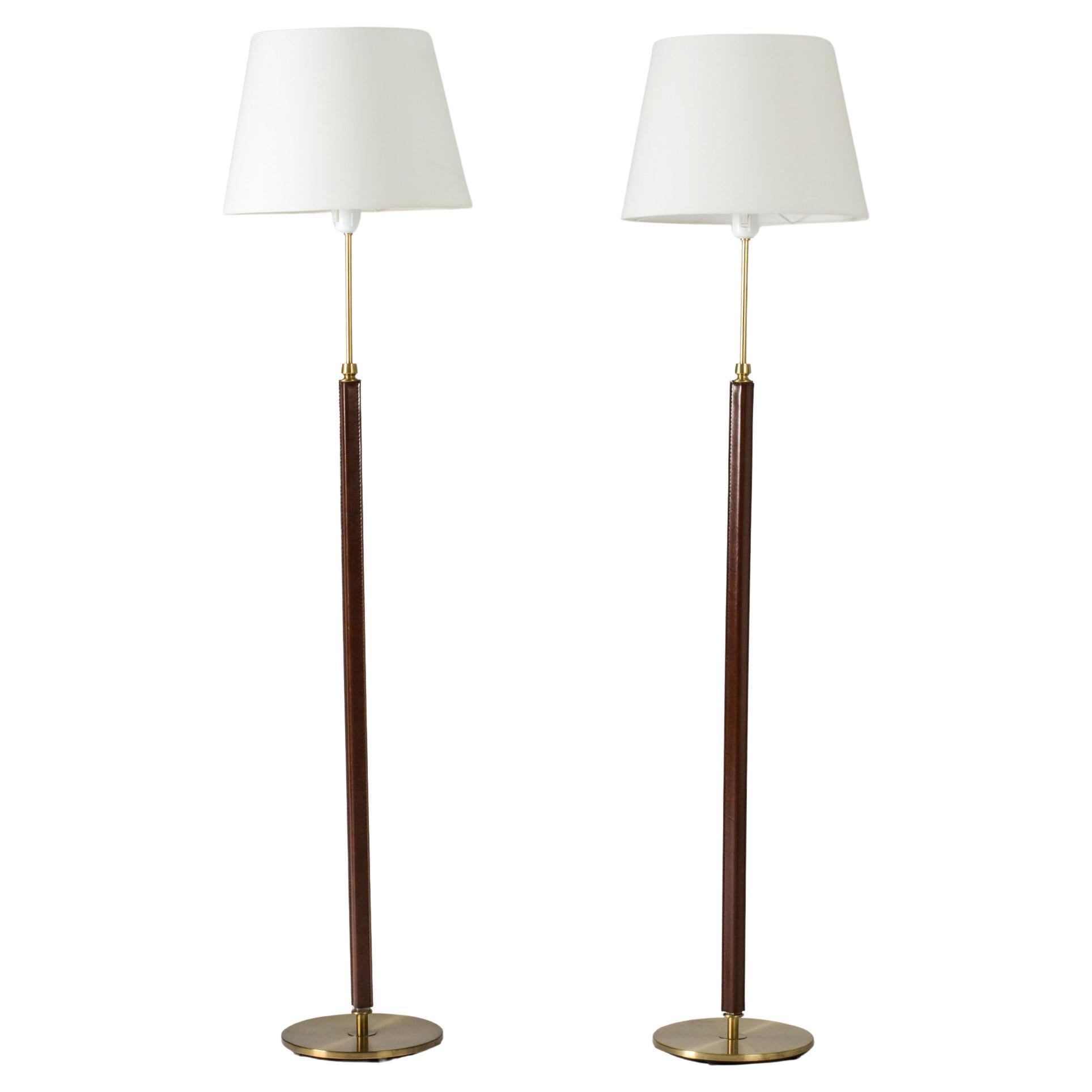 Pair of Floor Lamps from Falkenbergs Belysning, Sweden, 1960s
