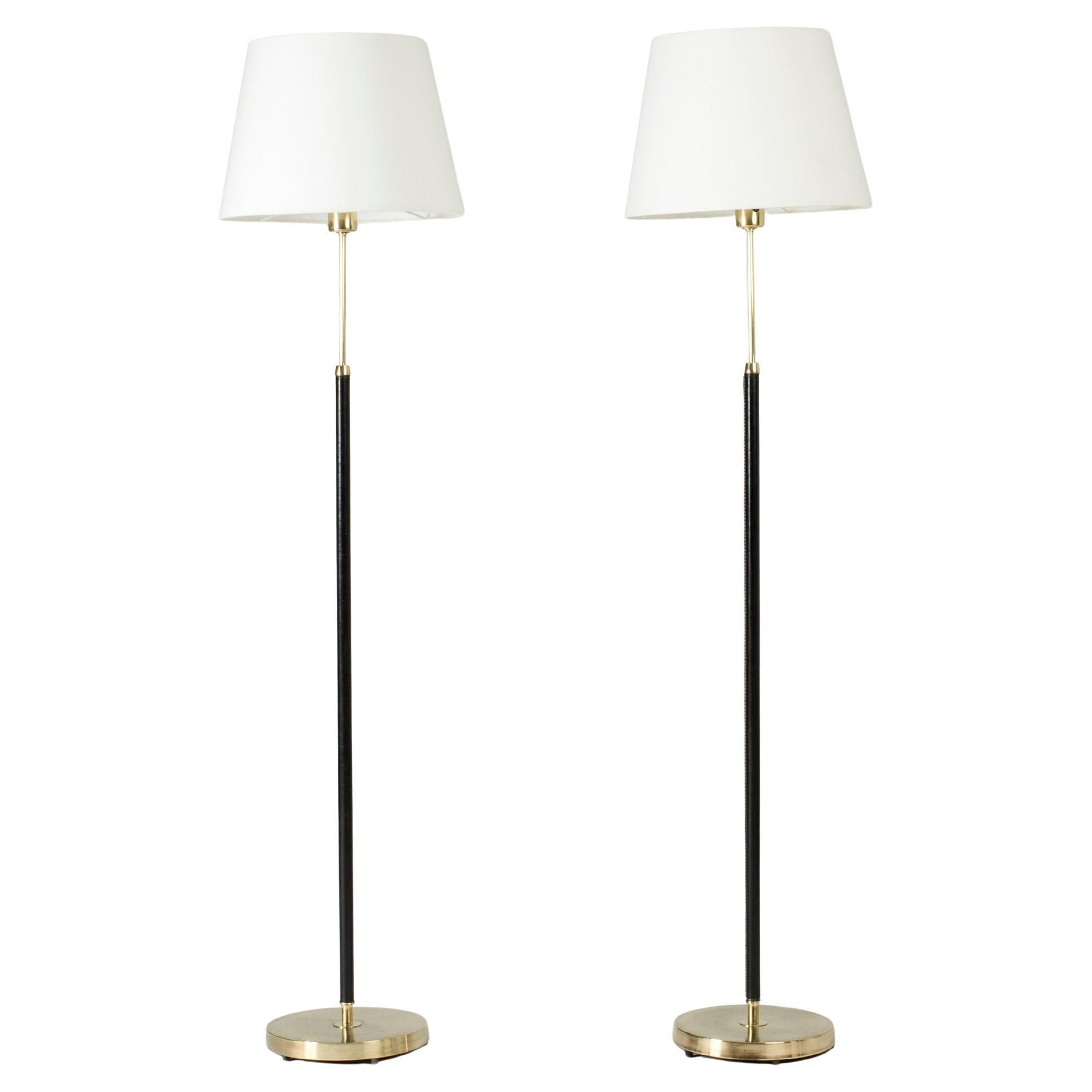 Pair of Floor Lamps from Falkenbergs Belysning, Sweden, 1960s