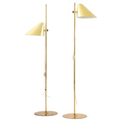 Paire de lampadaires en laiton par Hans-Agne Jakobsson, années 1970