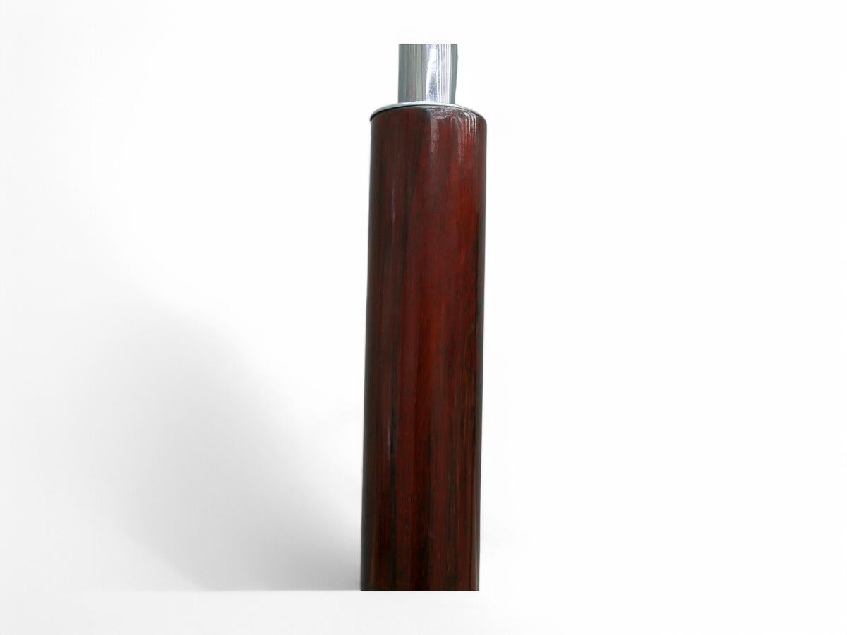 Coppia di lampade da terra in legno, cristallo e metallo, sconosciuta, anni '1940 in vendita 3