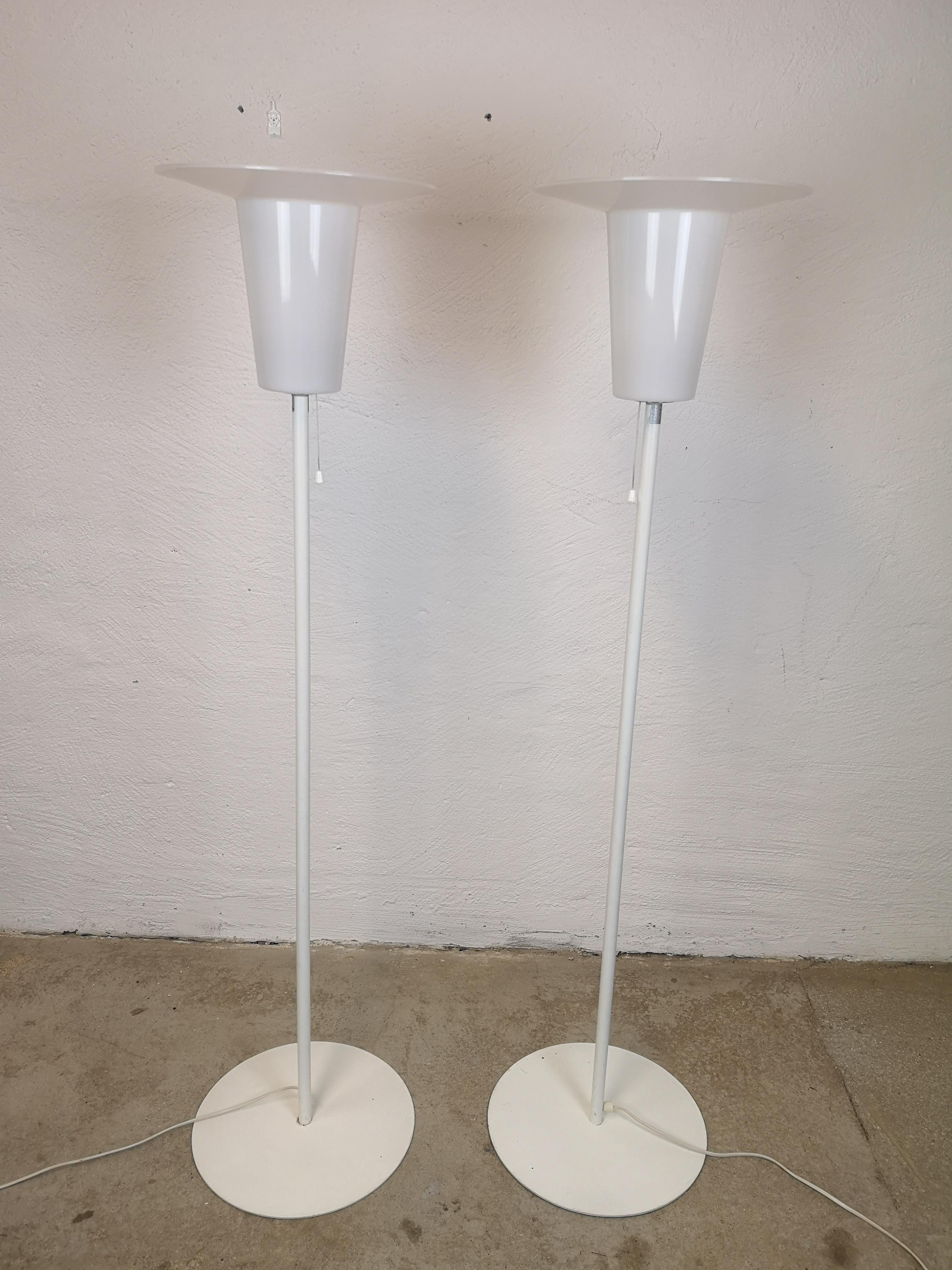 Scandinavian Modern Midcentury Modern Pair of Floor Lamps Luxus, Sweden, 1970s For Sale