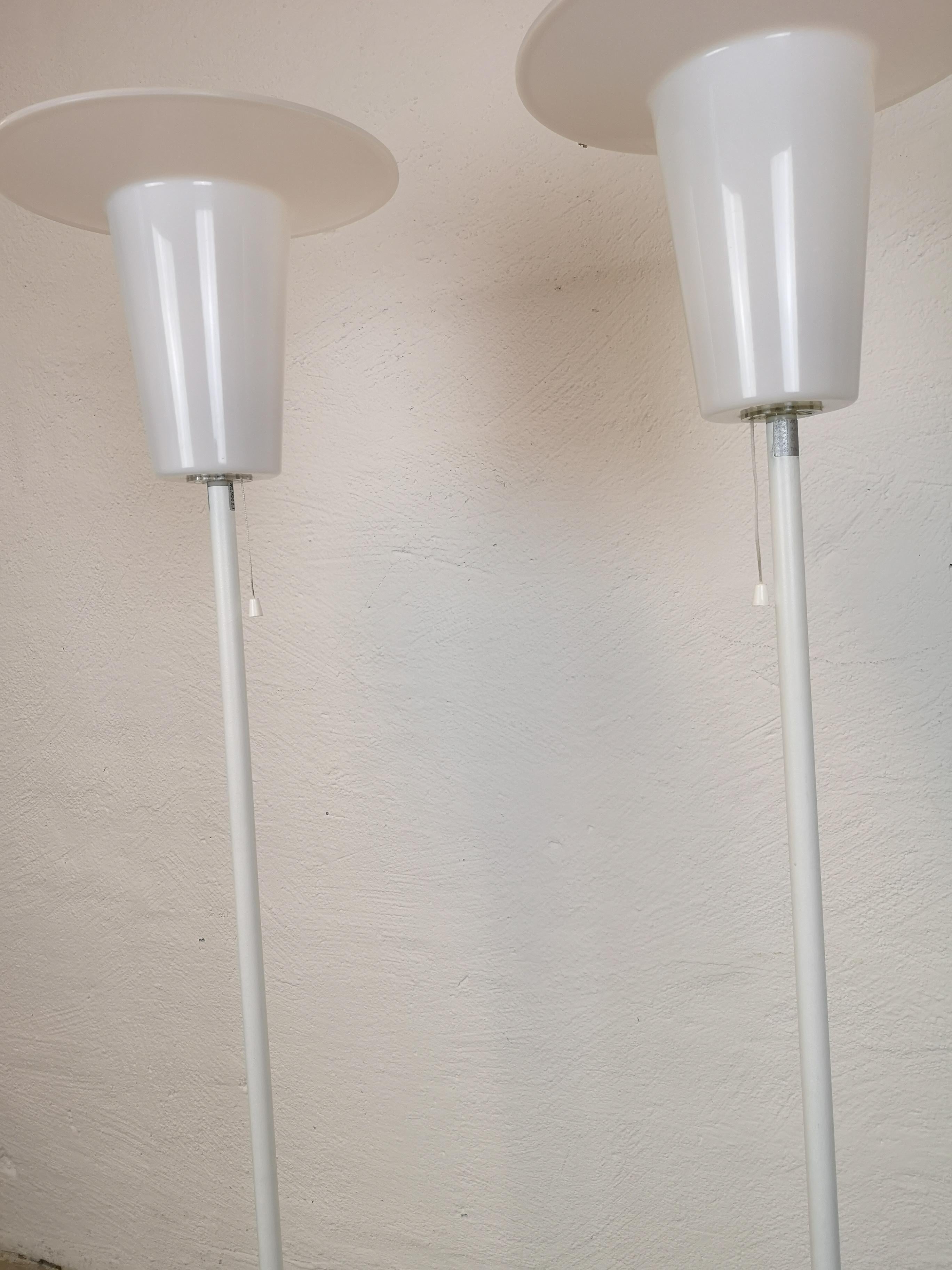 Late 20th Century Midcentury Modern Pair of Floor Lamps Luxus, Sweden, 1970s For Sale