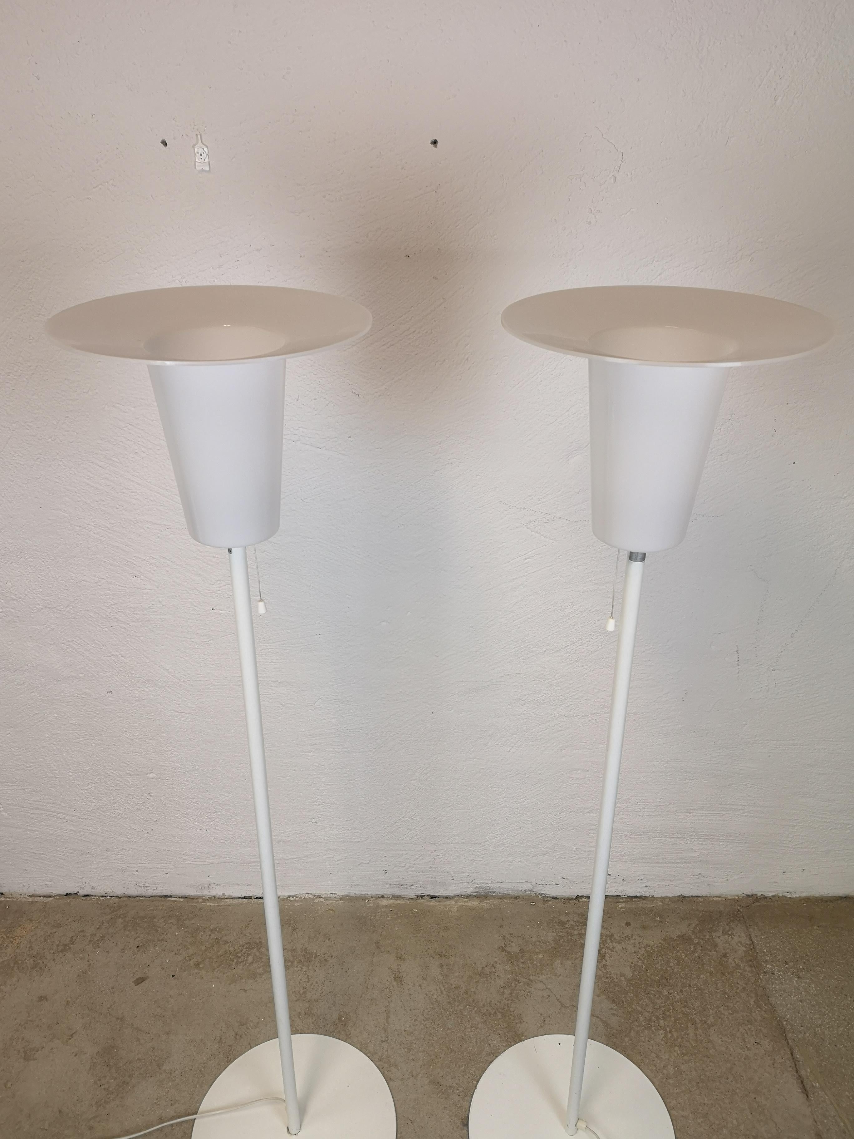 Midcentury Modern Pair of Floor Lamps Luxus, Sweden, 1970s For Sale 1