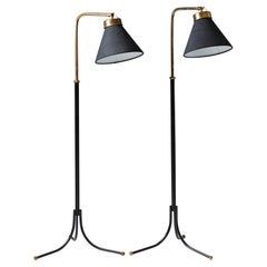 Pair of Floor Lamps Model 1842 Designed by Josef Frank