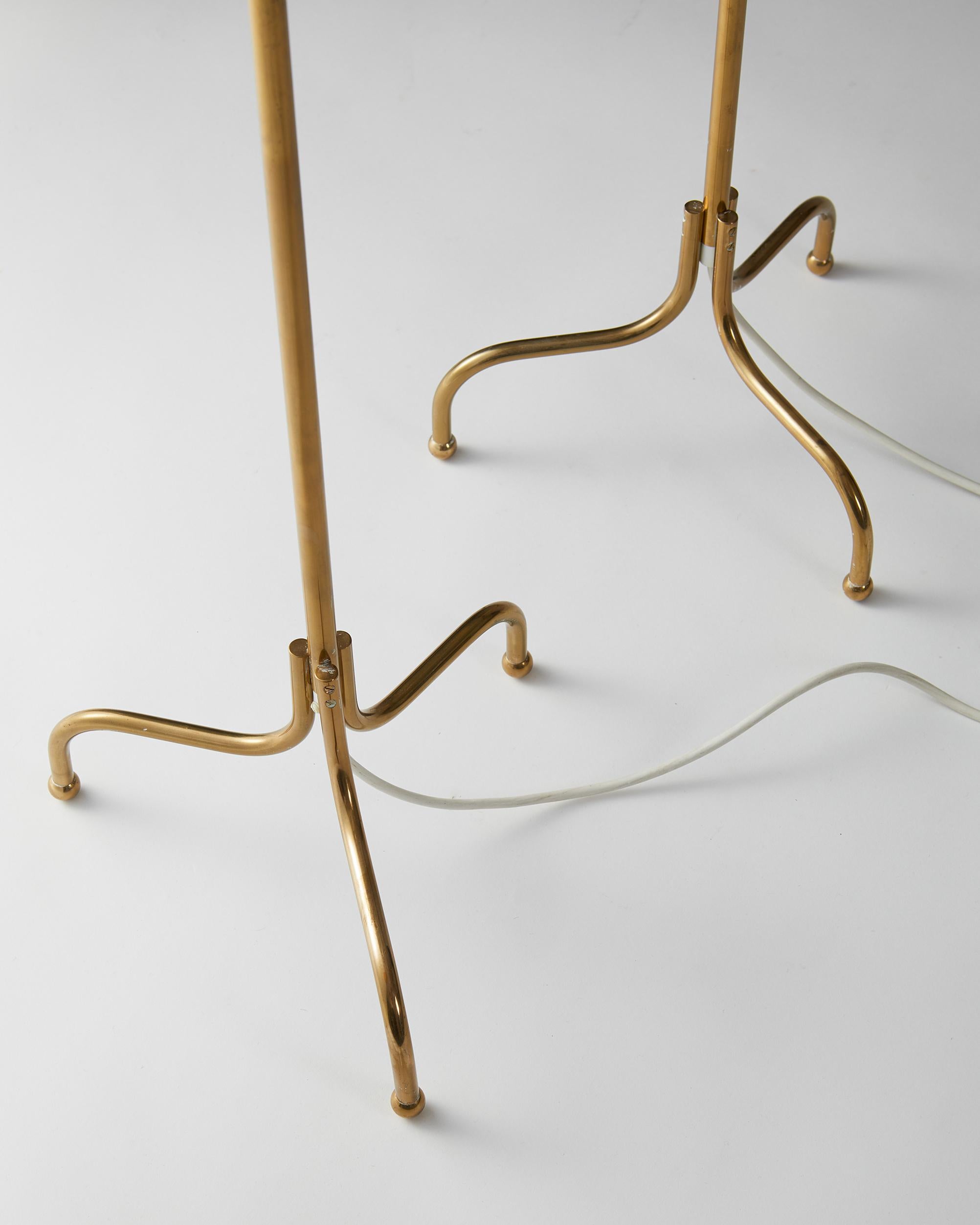 Swedish Pair of Floor Lamps ‘Model 2424’ Designed by Josef Frank for Svenskt Tenn