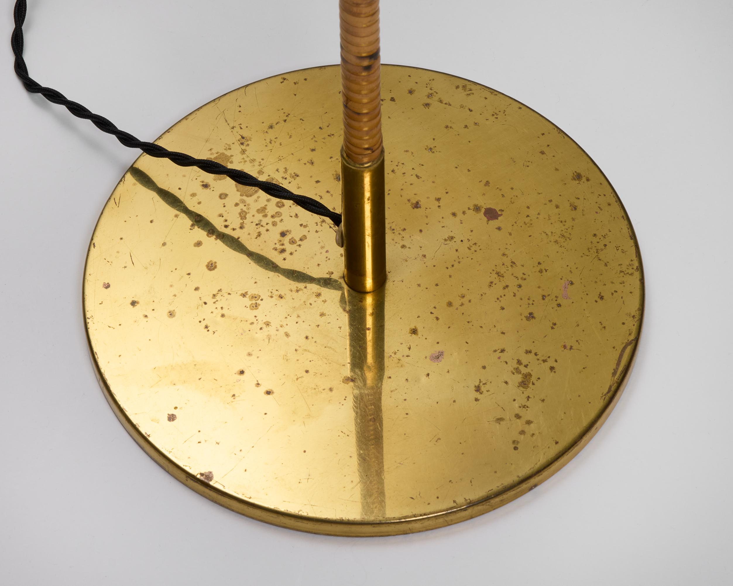 Pair of floor lamps model 9602 Designed by Paavo Tynell for Taito Oy Finland For Sale 4