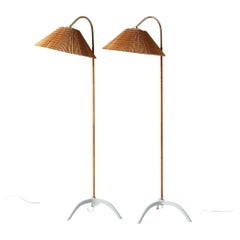 Pair of Floor Lamps Model 9609 Designed by Paavo Tynell for Taito Oy