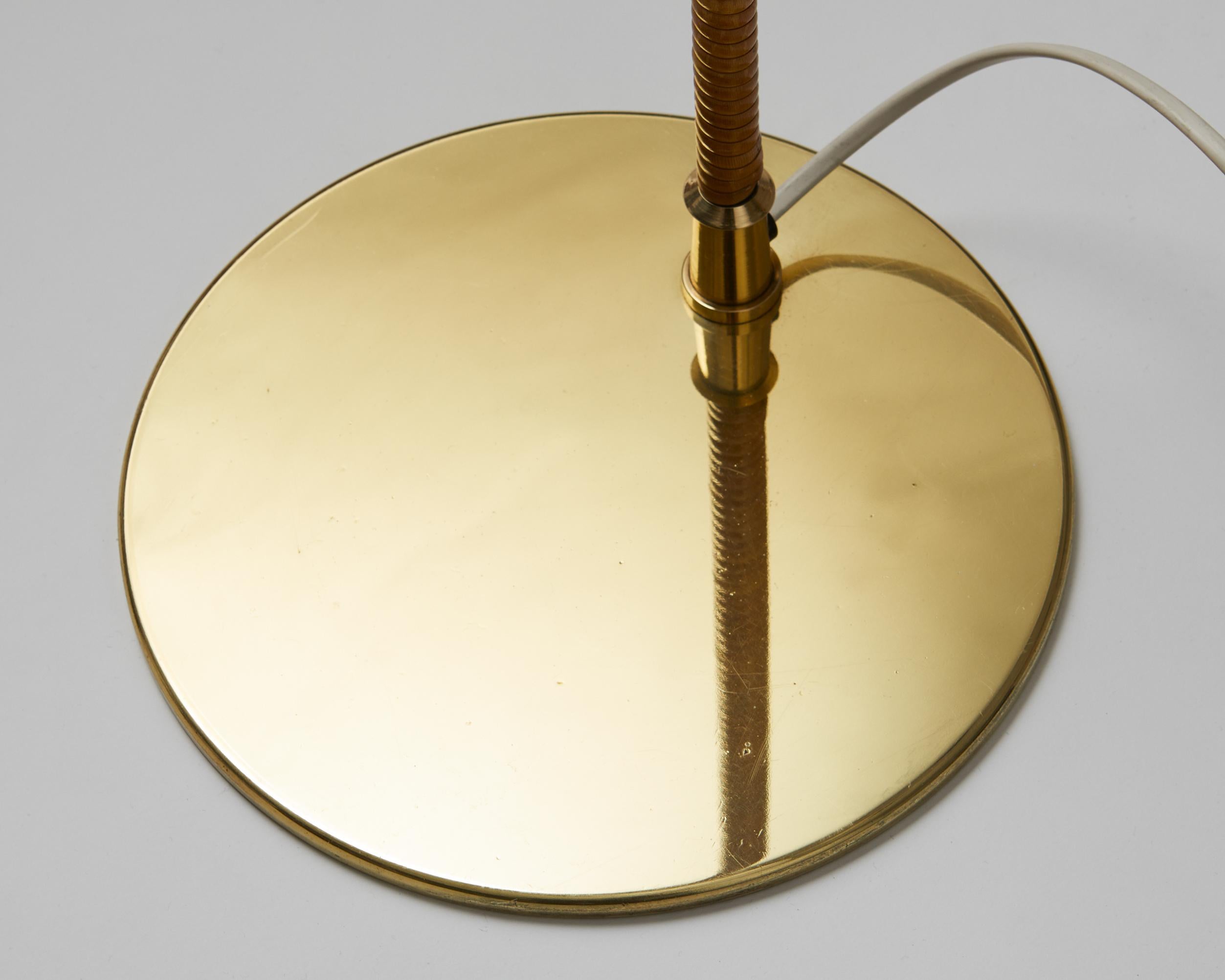 Brass Pair of Floor Lamps Model 9628 Designed by Paavo Tynell for Taito Oy