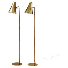 Pair of Floor Lamps Model 9628 Designed by Paavo Tynell for Taito Oy