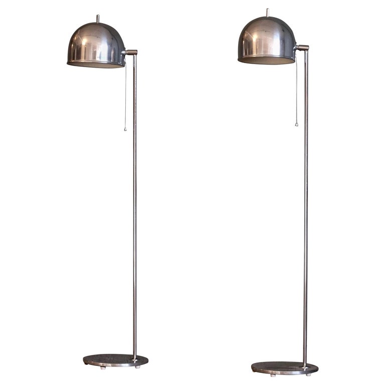 Pair of Floor Lamps Model G-075 by Bergboms, Sweden, 1960s For Sale