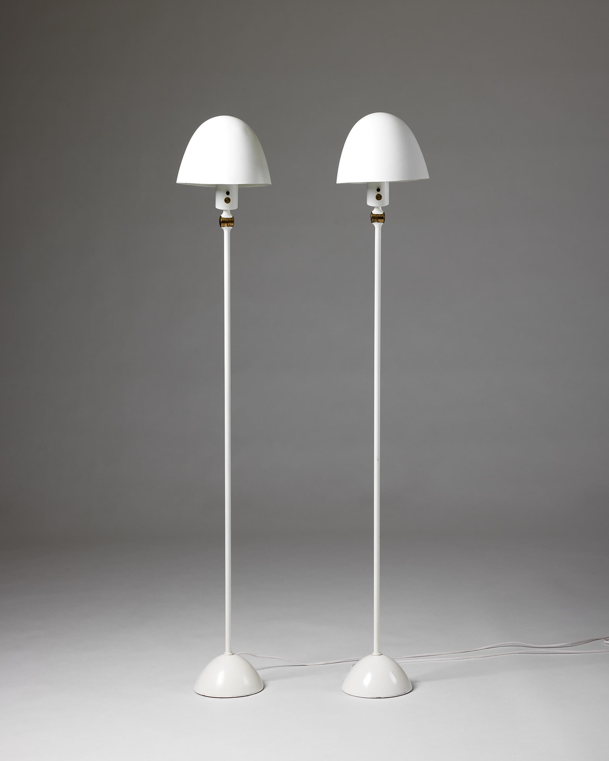 Swedish Pair of Floor Lamps Model G-33 Designed by Hans-Agne Jakobsson for Markaryd