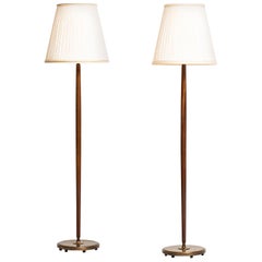 Pair of Floor Lamps Produced by Böhlmarks in Sweden
