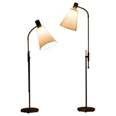 Pair of Floor Lamps Produced by Falkenbergs Belysnings AB in Sweden