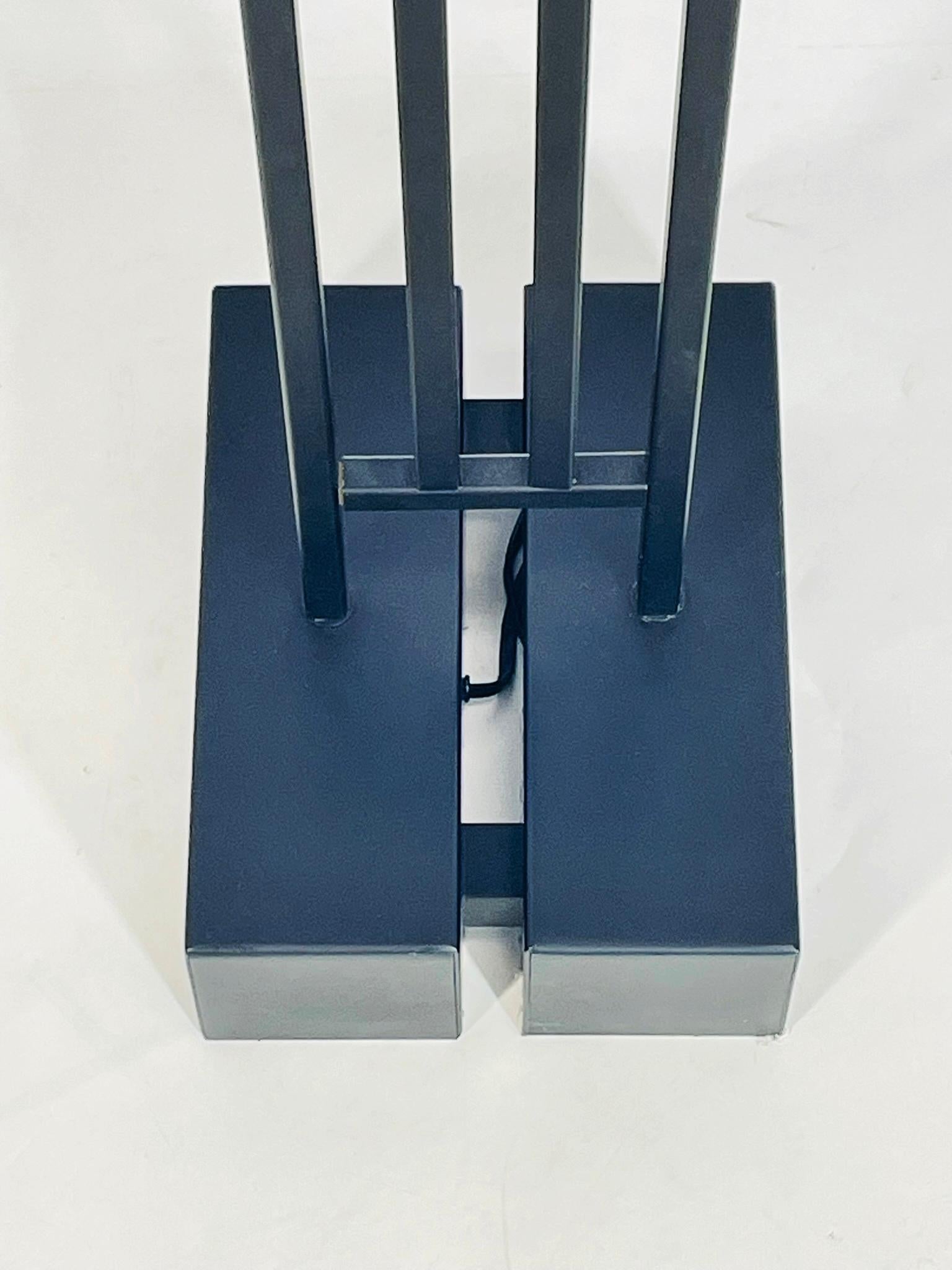 Paire de lampadaires/Torchieres de Robert Sonneman pour George Kovacs, États-Unis 1987 en vente 8