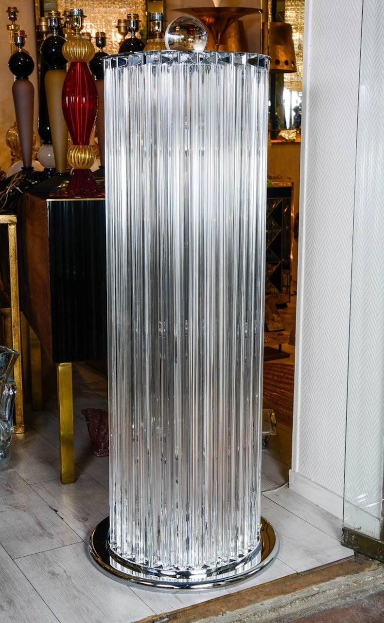 Pair of floor lamps - Venini's taste 
circa 1990 
Murano glass
Measures: H 53 x D 20 cm 
in perfect condition
12000 Euros per pair.
