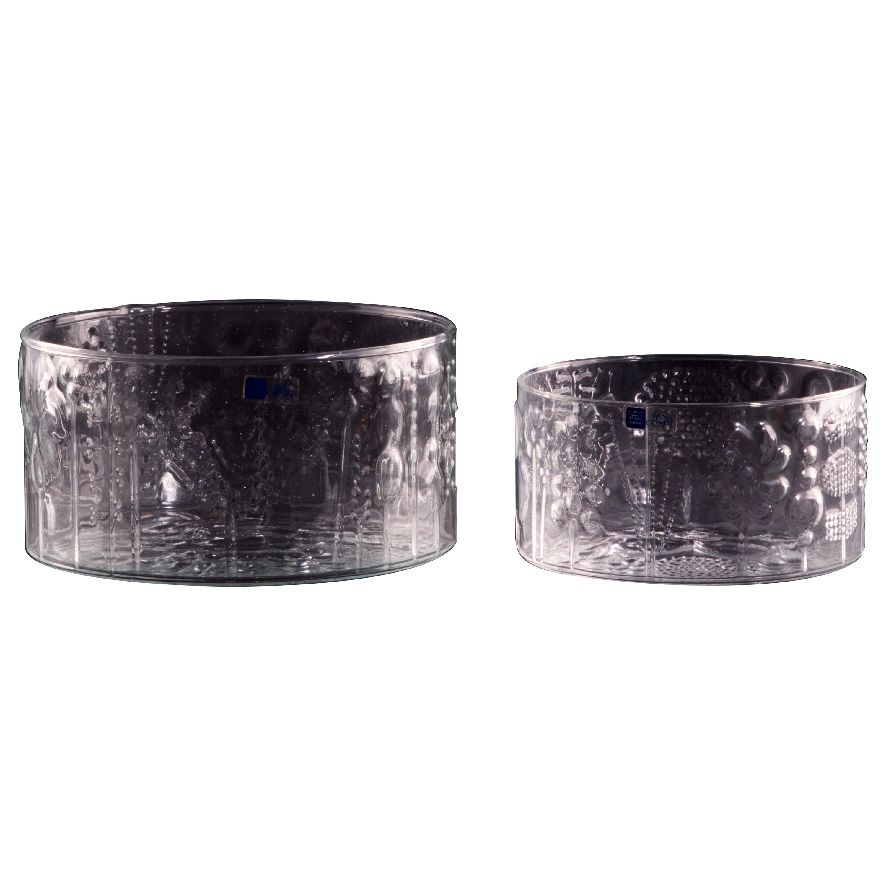 Pair of Flora Bowls, Oiva Toikka for Arabia Finland, 1960s, MCM