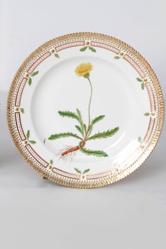 Pair of Flora Danica Plates by Royal Copenhagen #20/3573 and #20/3549