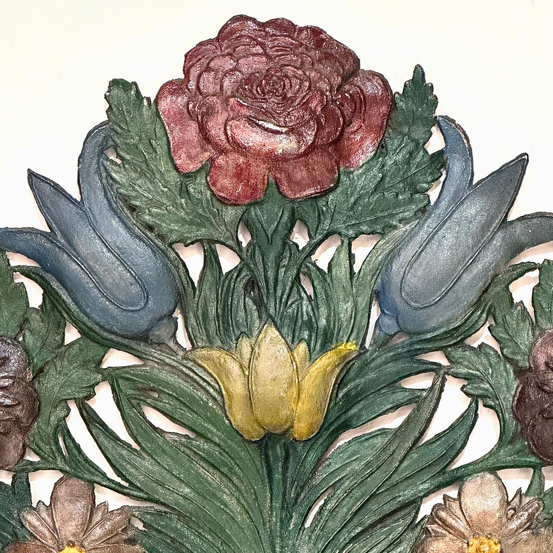 Inizio XX secolo Coppia di lampade floreali in vendita
