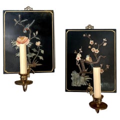 Pair of Floral Sconces