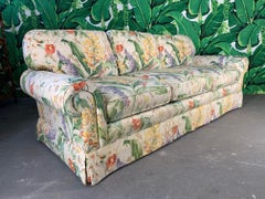 Pair of Floral Upholstered Sofas by Robb and Stucky