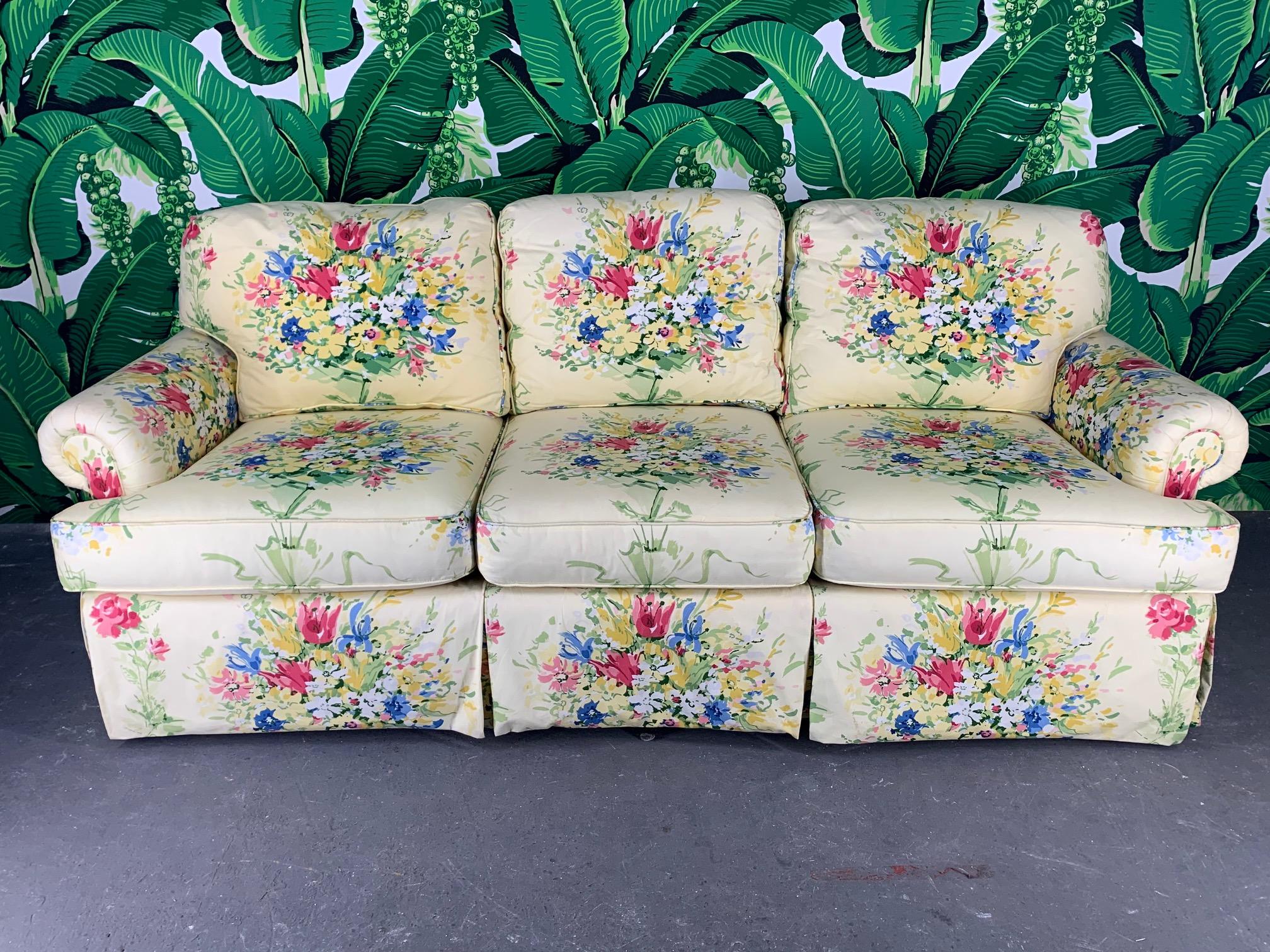 floral sofas