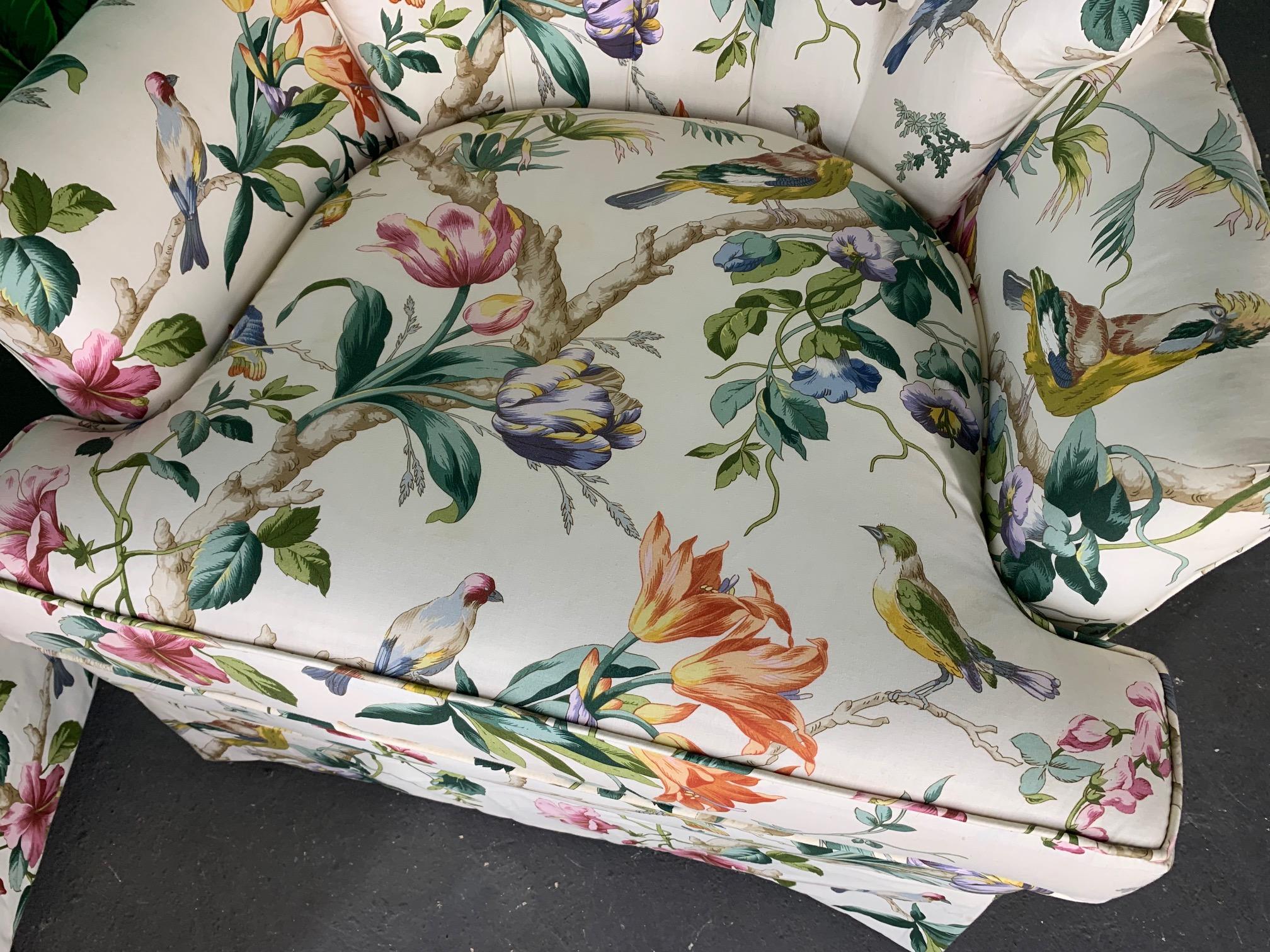 floral swivel chairs