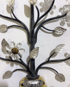 Pair of Floral Wall lights for Banci Firenze, Italy